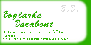 boglarka darabont business card